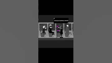 Tall Lady Victoria protects Willow in an uncomfortable situation inside the bus #gamedev