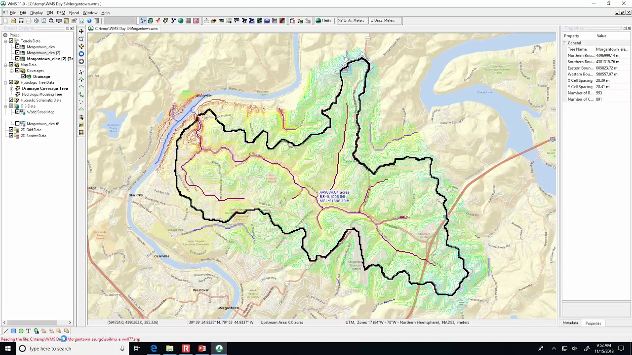 Ce 433 Class 26 15 Nov 18 Wms Tr55 Curve Numbers Hec 1 Youtube