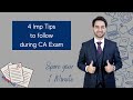 4 Tricks to work smart during CA Exams | CA | CS | CMA