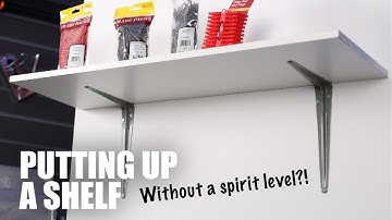 The Easy Way to Hang a Shelf Without a Spirit Level #diyshorts #homeimprovement