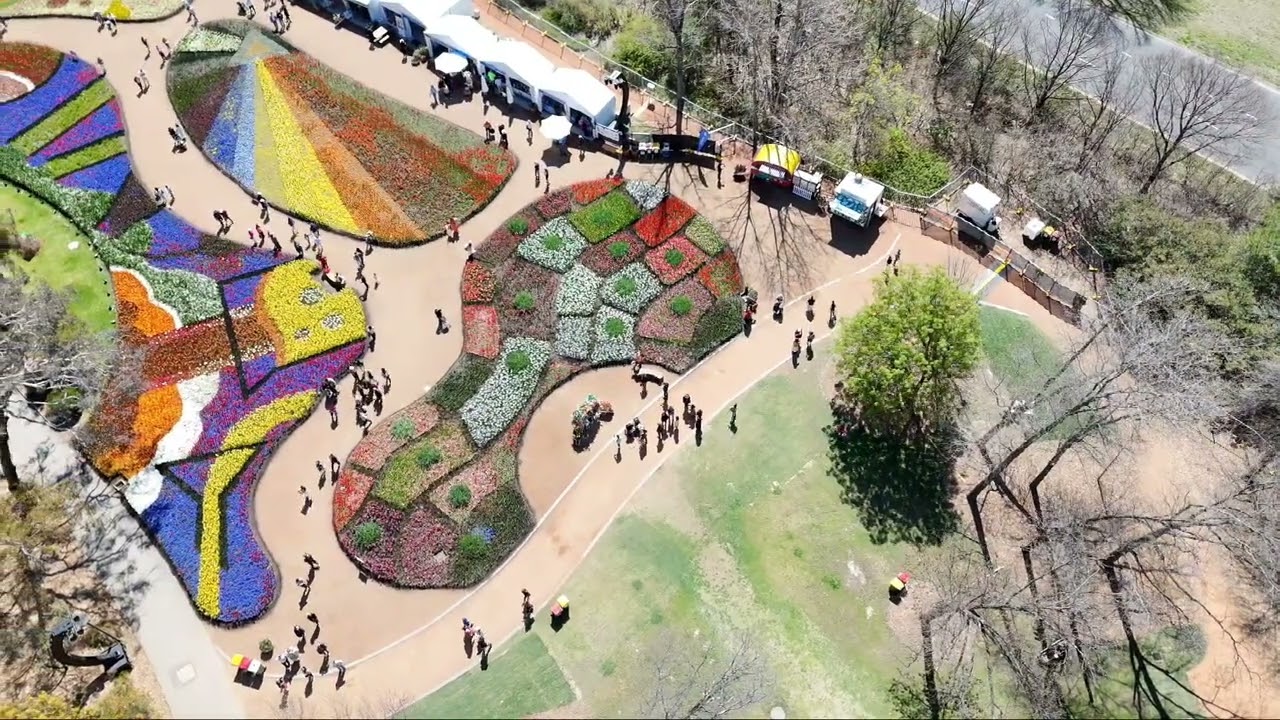 Canberra Spring '25 - Floriade View from above by drone