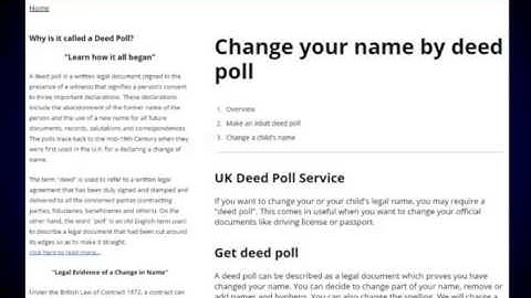 Who  Can Change a Childs Name By Deed Poll