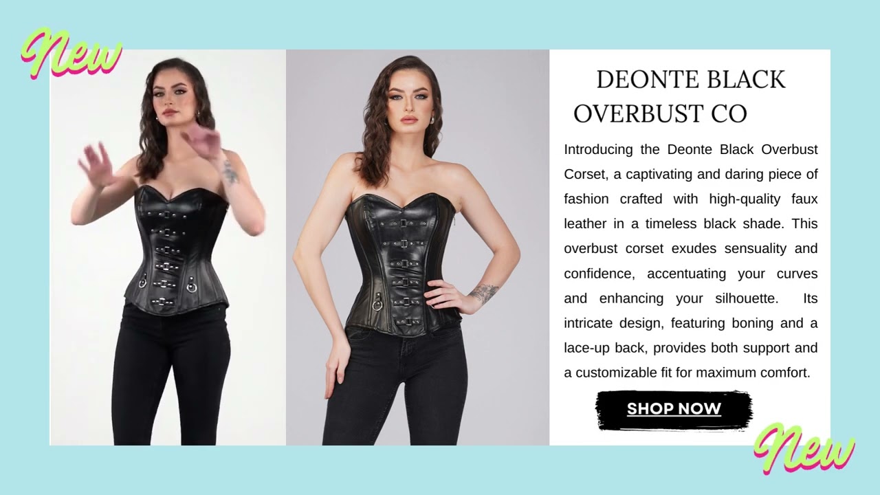 Captivating Energy Black Strapless Lace-Up Corset Bodysuit