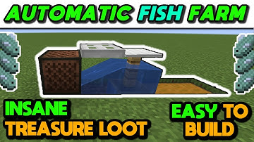 EASIEST Automatic AFK Fish Farm Tutorial (Java & Bedrock) - Minecraft 1.20