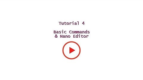 Raspberry Pi Zero | Tutorial 4 | Basic Commands and Nano Editor