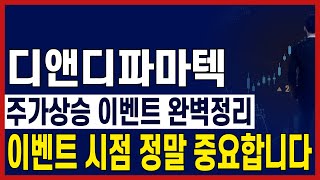 [디앤디파마텍 주가전망] 주가상승 이벤트 모두 정리했습니다! 