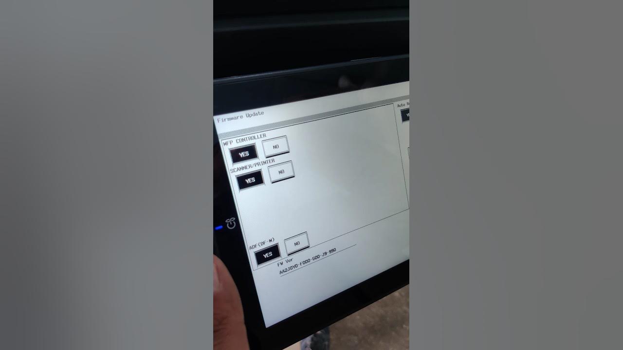 FIRMWARE UPDATE ON KONICA MINOLTA BIZHUB C250i youtubeshorts viral 