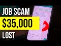 A scam victims story  losing 35000 to a job scam in singapore