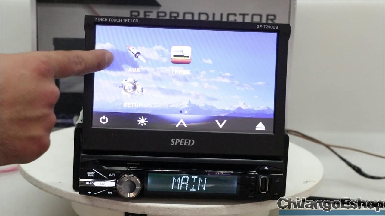 Auto estereo pantalla retractil 1 din android 10 gps camara oferta en  Mercado Libre