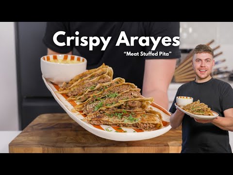 How To Make Arayes  Middle Eastern Stuffed Pita