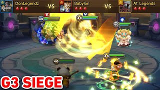 G3 Siege | DonLegendz vs Af: Legends vs Babylon | #summonerswar