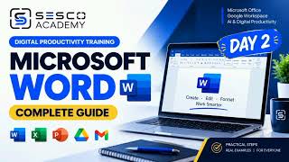 Microsoft Word Tutorial for Beginners | Day 2 Digital Productivity Training