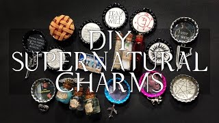 DIY Supernatural Charms | Bottle caps/magnets/pins/& more!