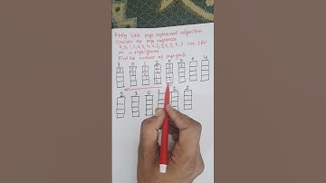 LRU-paginavervangingsalgoritme in besturingssysteem | Voorbeeld | #computerwetenschappen #besturi...