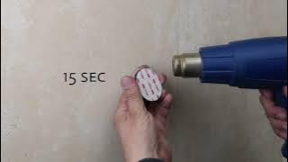 How to install bath accessories with 3M VHB adhesive tape