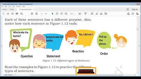Unit 1 Session 5 Writing Skills -  Sentences