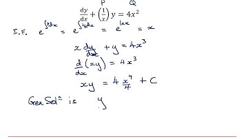MEI Core Pure First order differential equations 1-6