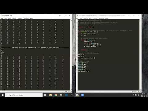 Python List Matriks 2D Matriks Nol