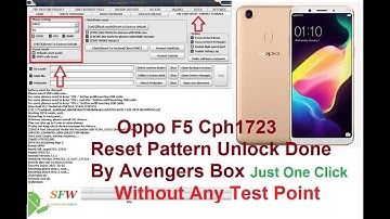 Oppo F5 Cph1723 Reset Pattern Unlock Done By Avengers Box