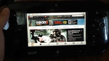 Wii U Internet Browsing on the Gamepad