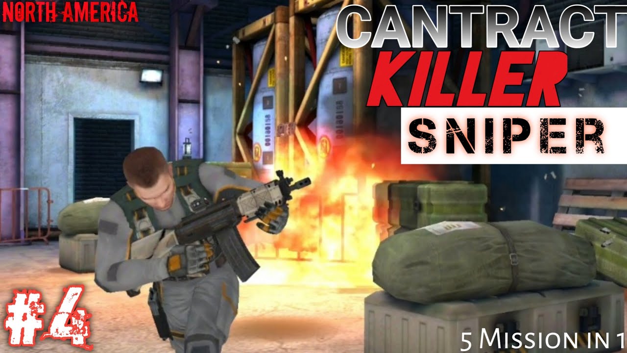 Contract killer sniper 4 android gameplay Mission 5 to 1