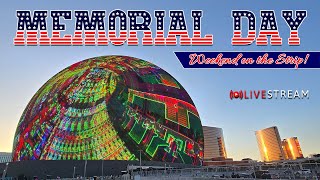 🇺🇲🫡Live Sunday Stroll on the Strip!🥵 Memorial Day Weekend! #walking #relaxing #memorialday #irl