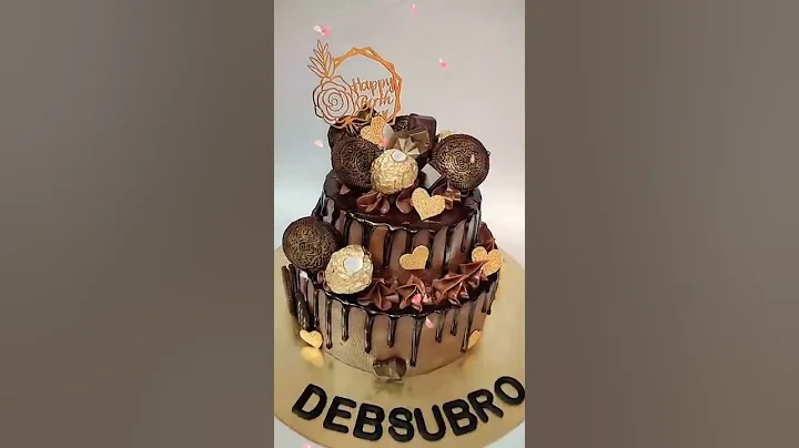 Chocolate Overload 2tier Cake #shorts #shortsfeed #viral #cake #youtubeshorts
