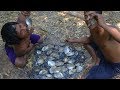Primitive survival tool  find sea food for lunch