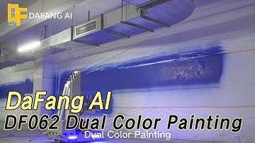 DafangAI - Carpark Renovation Specialist: Leading DF062 Wall Finishing Robot for Dual Color Painting