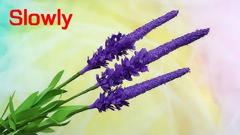 ABC TV | How To Make Spike Speedwell Flower With Shape Punch (Slowly) - Craft Tutorial