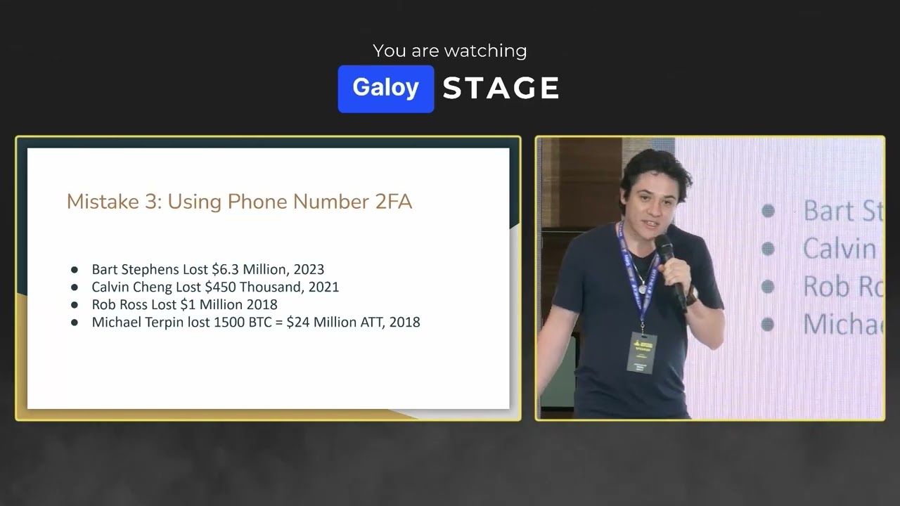 The Top 5 Mistakes Of Bitcoin Self Custody - Juan Galt - AB23 Day 1 - Galoy Stage