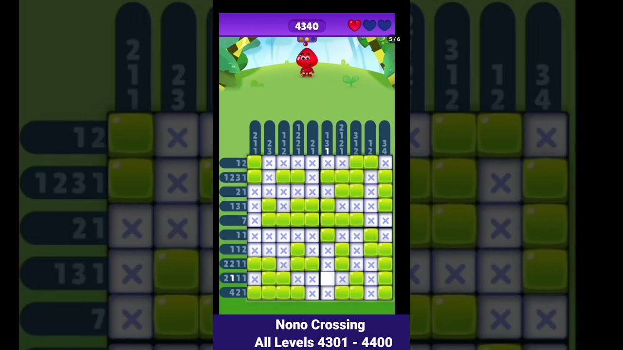 Nono Crossing All Levels 4301 - 4400 - YouTube