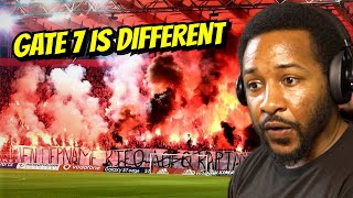 AMERICAN REACTS TO GATE 7 OLYMPIAKOS ULTRAS - BEST MOMENTS!