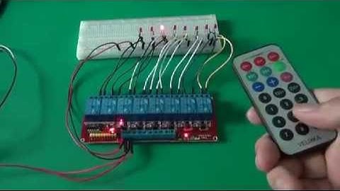 8 Channels Infrared Remote Control Arduino Relay Module | Elecrow