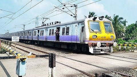 Super Speedy Aerodynamic Faced EMU & Conventional 12 Coach EMU Local Train Skip Busy Railgate | ER