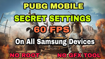 How to FIX LAG in PUBG | BGMI | SECRET SETTINGS | 60 FPS | Any Samsung Device | [NO ROOT, NO GFX]