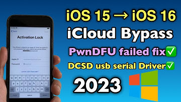 iCloud Bypass iOS 15 to iOS 16 Windows | Fix Pwndfu Failed Error 2023 |