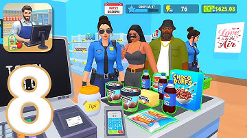 My Supermarket Simulator - Gameplay Walkthrough Part 8 - New Update & NPCs (iOS, Android)