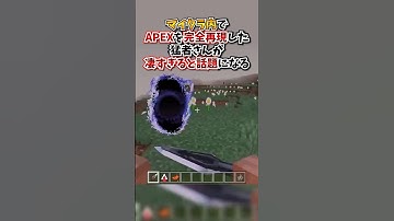 【APEX】マイクラ内でAPEXを完全再現した猛者さんが凄すぎると話題になってしまうｗｗｗ#apex #apexlegends #gaming #games #fyp #おすすめ #shorts