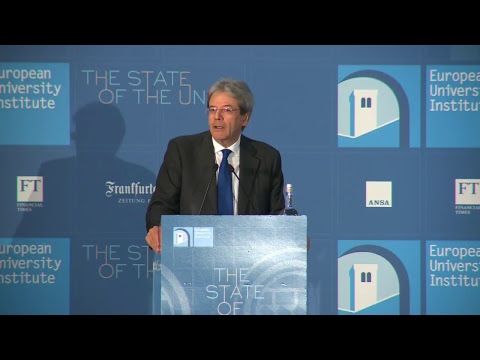 Gentiloni alla Conferenza annuale The State of the Union (05/05/2017)