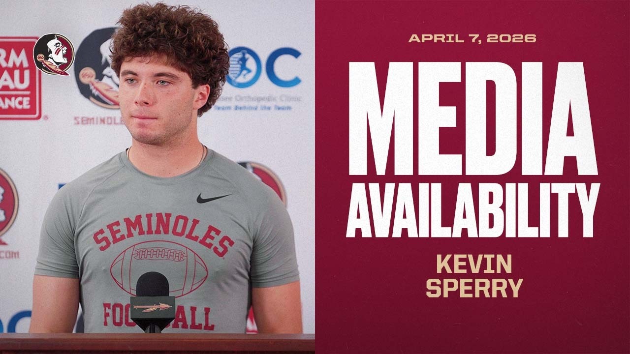 Image related to FSU Football | QB Kevin Sperry Post-Practice Media Availability