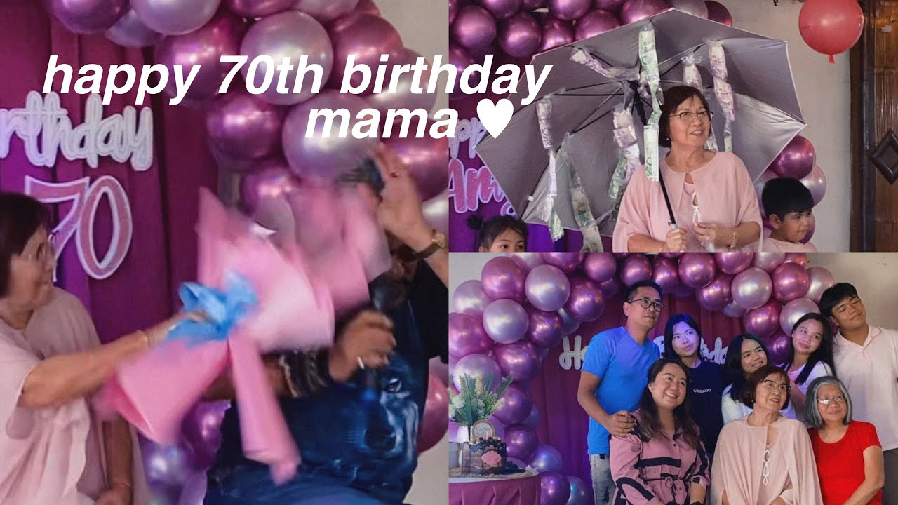 birthday surprise FAILED successfully 🎂 happy 70th mama amy ♡ - YouTube