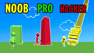 NOOB vs PRO vs HACKER in Stack Colors! WHO ARE YOU?