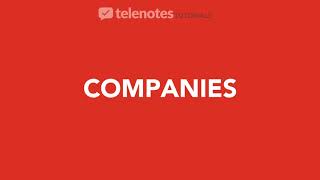 Telenotes Tutorials - Companies screenshot 3