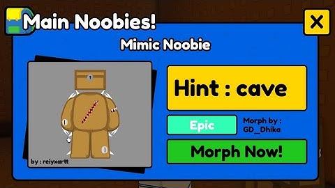 Find The Noobies Morphs: Mimic Noobie