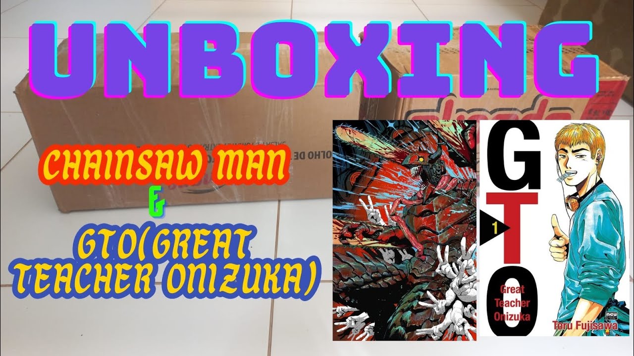 1° Unboxing de 2026 - Chainsaw Man & GTO(Great Teacher Onizuka)