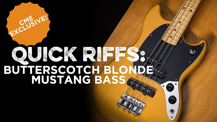 CME Exclusive Butterscotch Blonde Fender Mustang B...