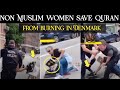 Police stop women from trying to prevent quran burning in denmark path of jannat