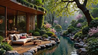 Peaceful Streamside Lounge Jazz | Elegant Nature Retreat for Calm Evenings & Inner Comfort