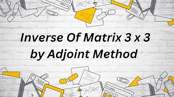 "Mind-Blowing Hack: Inverse a 3x3 Matrix in Minutes with Adjoint Method!"